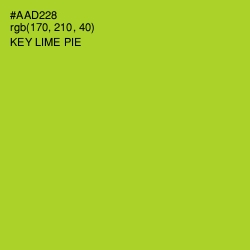 #AAD228 - Key Lime Pie Color Image