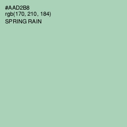 #AAD2B8 - Spring Rain Color Image