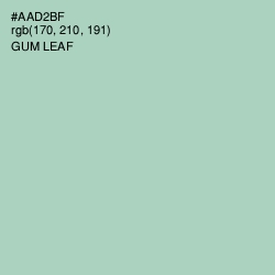 #AAD2BF - Gum Leaf Color Image