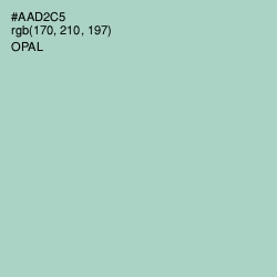 #AAD2C5 - Opal Color Image