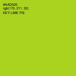 #AAD320 - Key Lime Pie Color Image