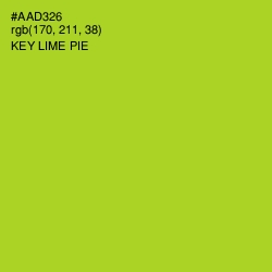 #AAD326 - Key Lime Pie Color Image