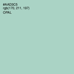 #AAD3C5 - Opal Color Image