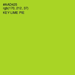 #AAD425 - Key Lime Pie Color Image