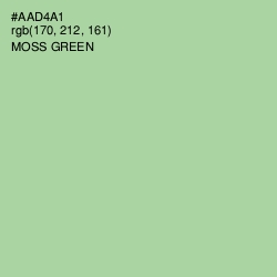 #AAD4A1 - Moss Green Color Image