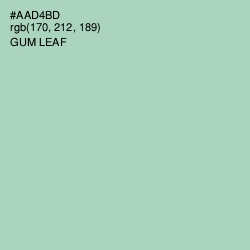 #AAD4BD - Gum Leaf Color Image