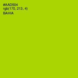 #AAD504 - Bahia Color Image