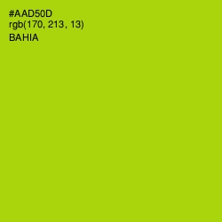 #AAD50D - Bahia Color Image