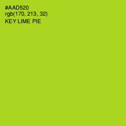 #AAD520 - Key Lime Pie Color Image