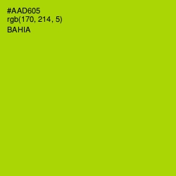 #AAD605 - Bahia Color Image