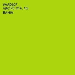 #AAD60F - Bahia Color Image