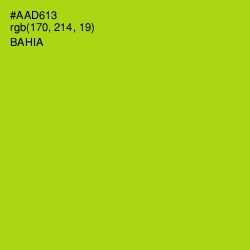 #AAD613 - Bahia Color Image