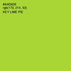 #AAD635 - Key Lime Pie Color Image