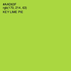 #AAD63F - Key Lime Pie Color Image