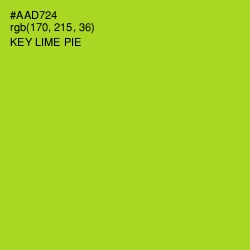 #AAD724 - Key Lime Pie Color Image