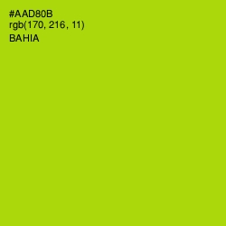 #AAD80B - Bahia Color Image