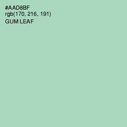 #AAD8BF - Gum Leaf Color Image