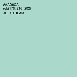 #AAD8CA - Jet Stream Color Image