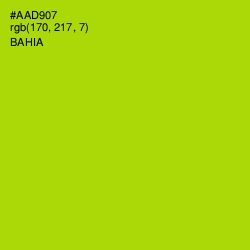 #AAD907 - Bahia Color Image