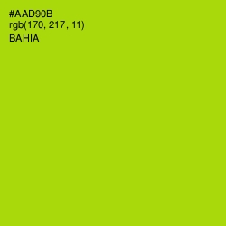 #AAD90B - Bahia Color Image