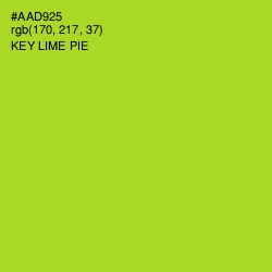 #AAD925 - Key Lime Pie Color Image