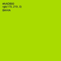 #AADB00 - Bahia Color Image