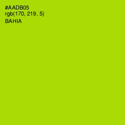 #AADB05 - Bahia Color Image