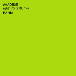 #AADB0E - Bahia Color Image
