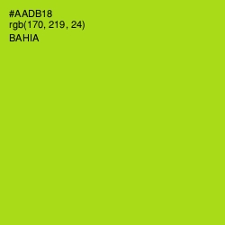 #AADB18 - Bahia Color Image
