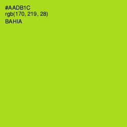 #AADB1C - Bahia Color Image