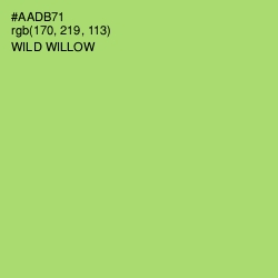 #AADB71 - Wild Willow Color Image