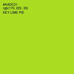 #AADC21 - Key Lime Pie Color Image