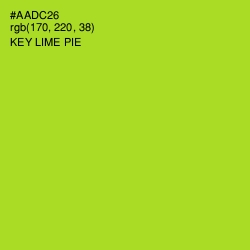#AADC26 - Key Lime Pie Color Image