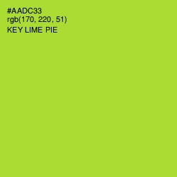 #AADC33 - Key Lime Pie Color Image