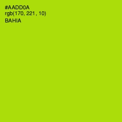 #AADD0A - Bahia Color Image