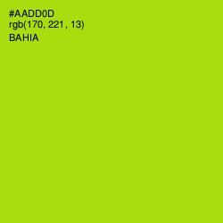 #AADD0D - Bahia Color Image