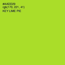 #AADD29 - Key Lime Pie Color Image