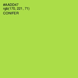 #AADD47 - Conifer Color Image