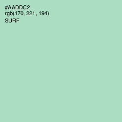 #AADDC2 - Surf Color Image