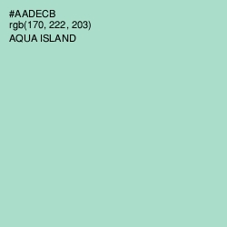 #AADECB - Aqua Island Color Image