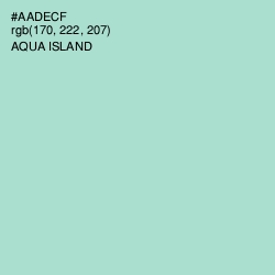 #AADECF - Aqua Island Color Image