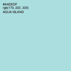 #AADEDF - Aqua Island Color Image