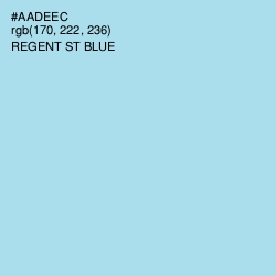#AADEEC - Regent St Blue Color Image