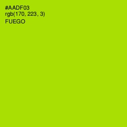 #AADF03 - Fuego Color Image