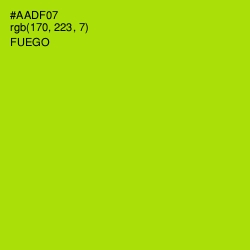 #AADF07 - Fuego Color Image