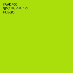 #AADF0C - Fuego Color Image