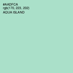 #AADFCA - Aqua Island Color Image