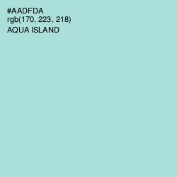 #AADFDA - Aqua Island Color Image