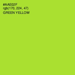 #AAE02F - Green Yellow Color Image