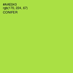 #AAE043 - Conifer Color Image